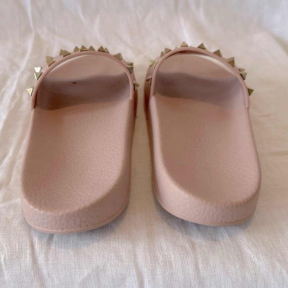 Authentic Valentino Rockstud Rubber Pool Slides Water Rose Pink 10US / 40EU - Picture 9 of 12